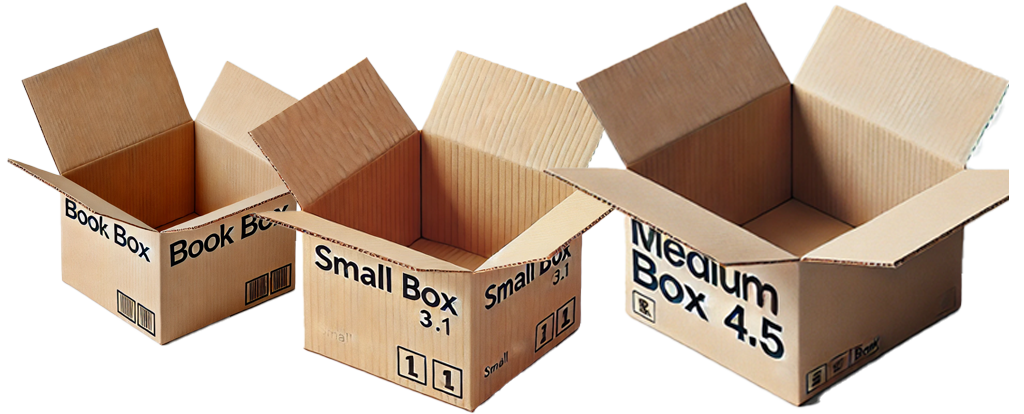 Book Box, Medium Box, Large Box